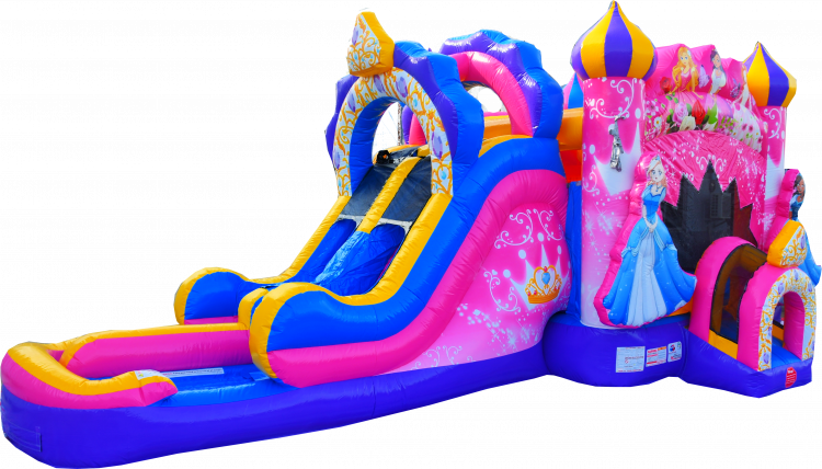 Princess Slide/Bounce House Combo