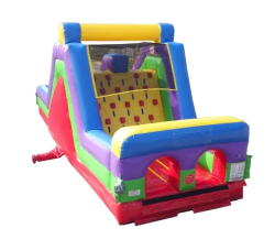 xoc rcs 30ra front 4 1 1746816694 30' Retro Rainbow Inflatable Rock Climb Slide